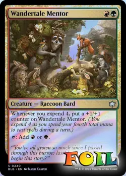 Wandertale Mentor 0240 MTG Bloomburrow Uncommon NP Foil - Image 1