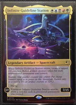 MTG Edge Of Eternities Infinte Guideline Station Foil (Rare) - Image 1