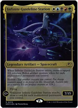 MTG Edge Of Eternities Infinte Guideline Station Foil (Rare) - Image 2