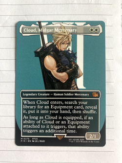 MTG ~ Cloud, Midgar Mercenary (Borderless 0375) ~ Final Fantasy ~ NM ~ Mythic - Image 1