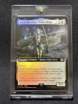 Final Fantasy Strong Love White Mage Rosa Expansion Foil MTG Card - Image 1