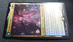 MTG Crystallized Serah Farron Gold Leaf Pre-Release Promo Foil Card - Image 2
