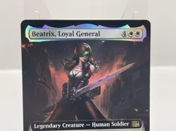 Mtg Faithful General Beatrix English Foil Card - Final Fantasy Collaboration - Image 2