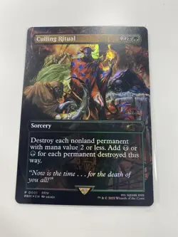 Selection Ritual Culling Ritual Foil MTG Final Fantasy Promo Card - Image 1