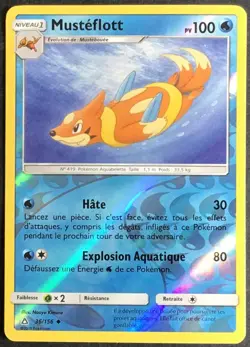 CARTE POKEMON Musteflott Ultra-Prisme 36/156 Reverse Excel. etat, jamais jouee - Image 1