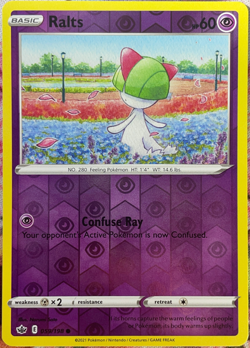 Ralts Reverse Holo - 059/198 - Chilling Reign Pokemon 2021 - Image 1
