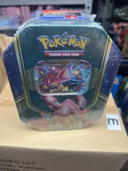 Pokemon 2016 Volcanion EX Battle Heart Collectors Tin - Factory Sealed 820650801464 - Image 1