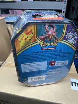 Pokemon 2016 Volcanion EX Battle Heart Collectors Tin - Factory Sealed 820650801464 - Image 2