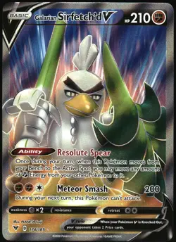 Pokemon - Vivid Voltage Galarian Sirfetch'd V 2020 174/185 Ultra Rare - Image 1
