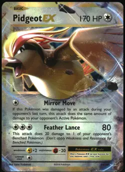 Pokemon - XY Evolutions Pidgeot Ex 2016 64/108 Ultra Rare - Image 1