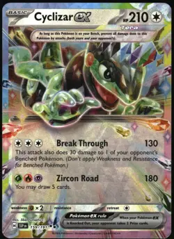 Pokemon - Surging Sparks Cyclizar Ex 2024 159/191 Double Rare - Image 1