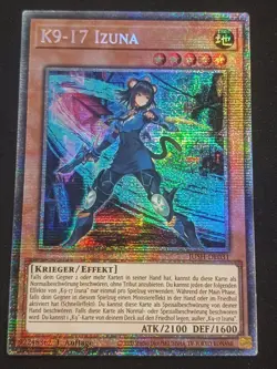 K9-17 Izuna JUSH-DE031 Starlight Rare Justice Hunters DE NM YUGIOH - Image 1