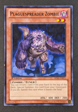 Yugioh TCG - 1x Plaguespreader Zombie - BP02-EN071 - NM/LP - Common 1st Edition - Image 1