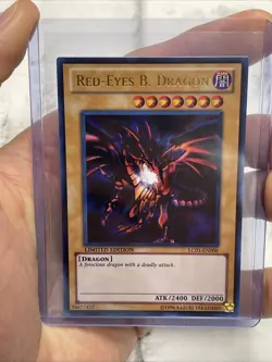 YUGIOH RED-EYES B. DRAGON LC01-EN006 ORIGINAL PRINT! ULTRA RARE NM/MT YUGIOH! - Image 2