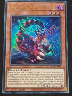 Drachoschwanz Mululu JUSH-DE005 Ultra Rare Justice Hunters DE NM YUGIOH - Image 1