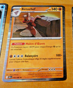 POKEMON FOUDRE NOIRE CARD HOLO CARTE BETOCHEF 049/086 BLK EV10.5 FR MINT 2025 - Image 1