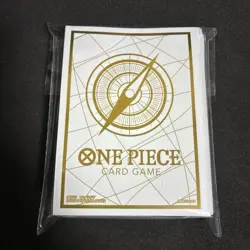 One Piece Limited Card Sleeves Standard Gold 70 Count High Quality - Image 1
