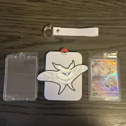 Pokemon Frosmoth Keychain Card Holder NEW! Includes Sealed Frosmoth Promo Card - Image 1