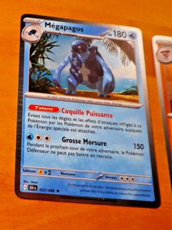 POKEMON FOUDRE NOIRE CARD HOLO CARTE MEGAPAGOS 023/086 BLK EV10.5 FR MINT 2025 - Image 1