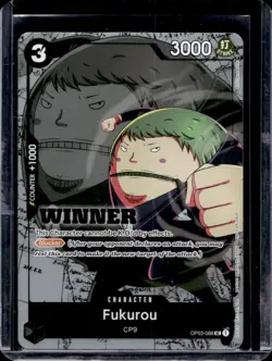 Fukurou One Piece Card Game OP03-08 Winner Stamp - Image 1