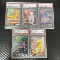PSA10 Rocket's Moltres Mewtwo Nidoking Crobat Persian EX SR 5 Card Set Japan - Image 1