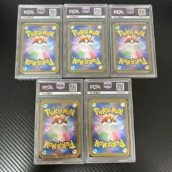 PSA10 Rocket's Moltres Mewtwo Nidoking Crobat Persian EX SR 5 Card Set Japan - Image 2