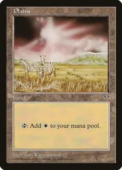 MTG Mirage --- PLAINS (v3) --- Common! MP! Magic the Gathering! - Image 1