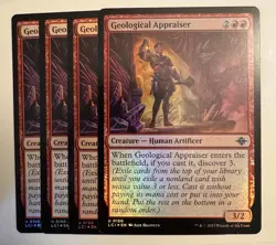 4x Foil Geological Appraiser x4 Magic MTG The Lost Caverns Of Ixalan Playset - Image 1