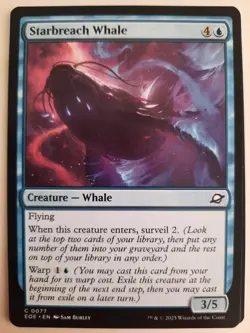 Starbreach Whale #0077 Edge of Eternities MTG Magic NM X 4 copies - Image 4