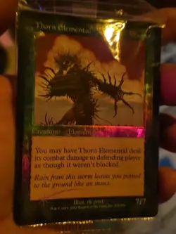 2001 MTG Magic the Gathering Thorn Elemental 273/350 7th Edition Foil Sealed NM - Image 1