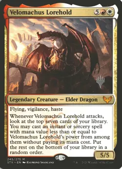 MTG Velomachus Lorehold (245) *Non-Foil* Promo PW Stamp Strixhaven MT/NM - Image 1