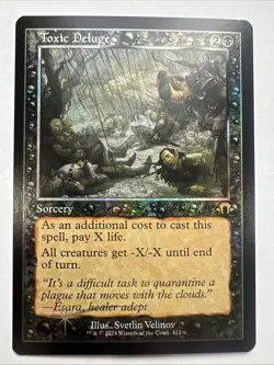 MTG Toxic Deluge (Retro Frame Foil) Modern Horizons 3 NM - Image 1