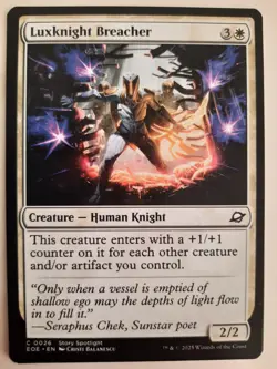 Luxknight Breacher #0026 Edge of Eternities MTG Magic NM X 4 copies - Image 3