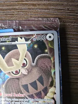 Noctowl SVP 141 Pokemon Stellar Crown PROMO Pokemon Center Stamped Sealed - Image 4