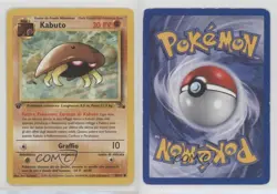 Kabuto Italian 1st Ed. Pokemon Fossil #50 1999 15fy - Image 3