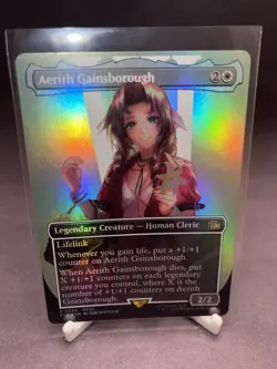 Aerith Gainsborough (Borderless) Final Fantasy Foil - Image 1