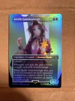 Aerith Gainsborough (Borderless) Final Fantasy Foil - Image 1