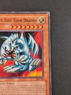 Yugioh TCG - 1x Blue Eyes Toon Dragon - SDP-020 - Heavy Play HP - Vintage - 2003 - Image 4