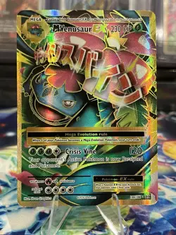 M Venusaur EX 100/108 Full Art Ultra Rare 2016 XY Evolutions Pokemon TCG Card MP - Image 1