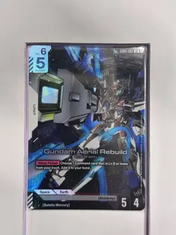 GD01-067 Gundam Aerial Rebuild LR - Gundam Card Game TCG Rare Textured - Image 1