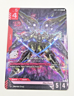 Gundam Card Game Kshatriya GD01-044 LR New Type Rising - Image 4