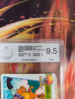 Pokemon Card Japanese 89 Carddass Vending Charizard Team Rocket PSA / PGS 9.5 - Image 4