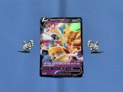 Pokemon TCG Alakazam V SWSH003 Black Star Promo (NM) Holo Half Art Pokemon Card - Image 1