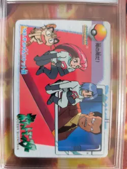 Pokemon Card 143 Team Rocket Carddass Vending Giovanni Japanese PSA / PGS 10 - Image 3