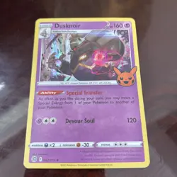 Pokemon TCG Dusknoir 062/172 Trick or Trade Halloween Holo Promo CARD - Image 1