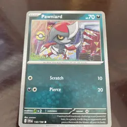 Pokemon Scarlet & Violet 132/198 Pawniard TCG TRADING CARD GAME - Image 1