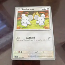 Tandemaus 160/198 NM Pokemon Card Scarlet & Violet SVI EN 2023 Colorless regular - Image 1