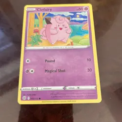 Pokemon TCG Clefairy 053/172 Swsh09: Brilliant Stars Regular Common Card TRADING - Image 1