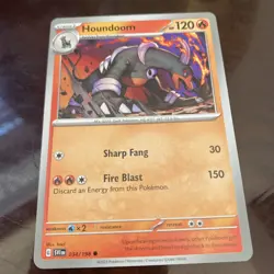 Houndoom 034/198 Common Scarlet & Violet Base Set Pokemon TCG CARD REGULAR - Image 1