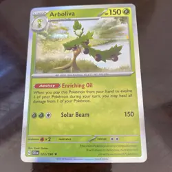 023/198 Arboliva Scarlet & Violet POKEmon TCG Holo Rare card - Image 1
